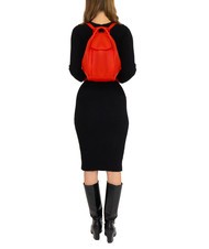 LESAC TRIO Rucksack aus Nappaleder rot30 - Damentaschen - 5