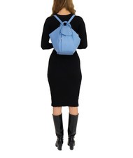 LESAC TRIO Rucksack aus Nappaleder Himmelblau - Damentaschen - 5