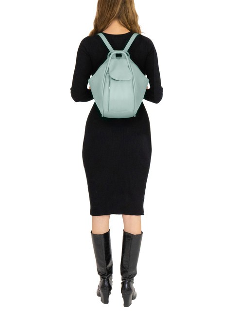 TRIO Rucksack aus Nappaleder mittleres Salbeigr&uuml;n - Damentaschen