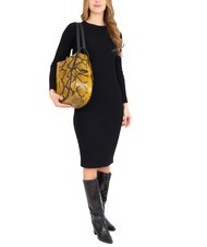 LESAC TRIO Rucksack aus St. Pythonleder braune Python - Damentaschen - 4