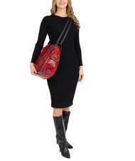 LESAC TRIO Rucksack aus St. Pythonleder rote Python - Damentaschen - 6