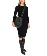 LESAC TRIO  Rucksack aus geh&auml;mmertem Leder schwarz25 - Damentaschen - 6