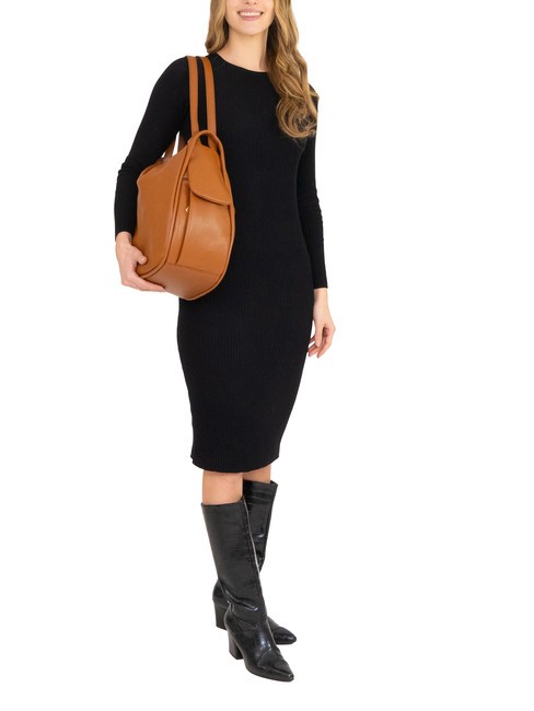 TRIO  Rucksack aus geh&auml;mmertem Leder Leder25 - Damentaschen