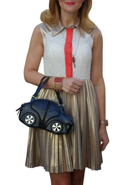 CARINA Handtasche, mit Schultergurt Schwarz - Damentaschen