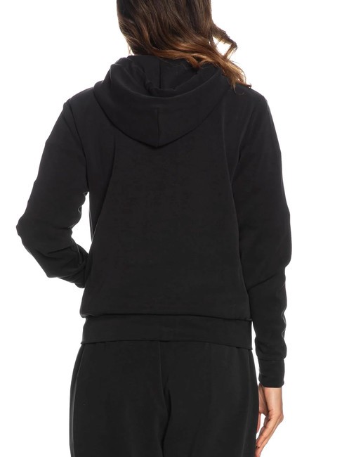 GIRLY Kapuzenpullover mit durchgehendem Rei&szlig;verschluss Schwarz - Sweatshirts Damen