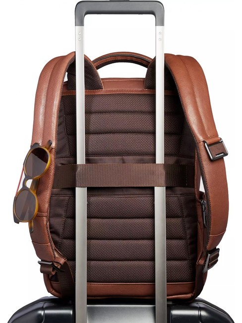 CRONUS  13-Zoll-PC-Rucksack aus Leder BRAUN - PC-Rucks&auml;cke