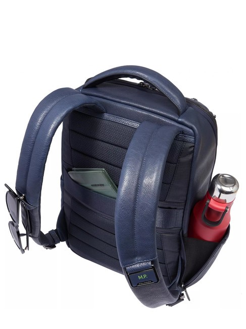 CRONUS  13-Zoll-PC-Rucksack aus Leder Blau - PC-Rucks&auml;cke