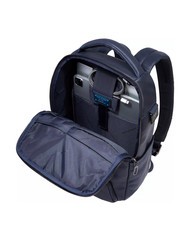 PIQUADRO CRONUS  13-Zoll-PC-Rucksack aus Leder Blau - PC-Rucks&auml;cke - 5