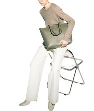 FURLA CLASSIC Shopper-Tasche aus Leder mit Andromeda-Print Salbei - Damentaschen - 3