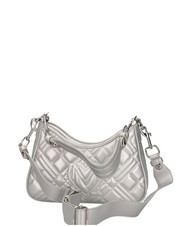LOVE MOSCHINO QUILTED LM Umh&auml;ngetasche Silber - Damentaschen - 4
