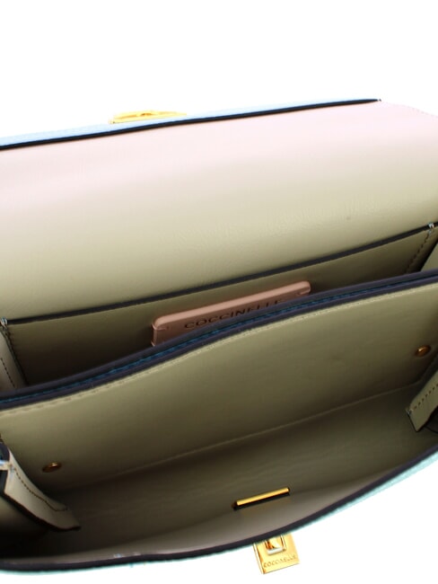 ARLETTIS  Mini-Umh&auml;ngetasche aus Leder blaues aquarell - Damentaschen