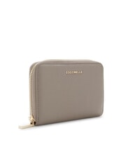 COCCINELLE METALLIC SOFT Geldb&ouml;rse mit umlaufendem Rei&szlig;verschluss warmes Taupe - Brieftaschen Damen - 3