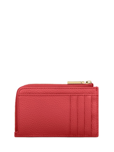 METALLIC SOFT Kartenetui/Geldb&ouml;rse aus Leder Preiselbeeren - Brieftaschen Damen