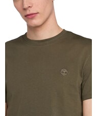 TIMBERLAND SS DUNRIVER CREW Baumwoll t-shirt Blattgr&uuml;n-Kasselerde - Herren-T-Shirts - 3