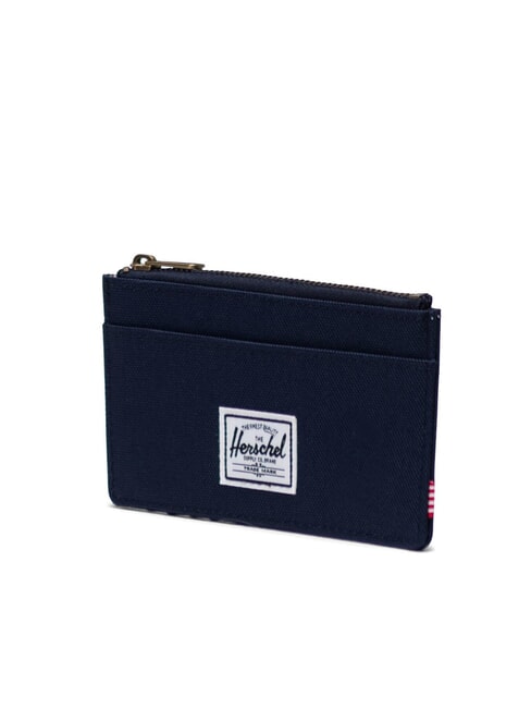 OSCAR Flaches Kartenetui mit M&uuml;nzfach PFAUMANTEL / HELLBRAUN - Brieftaschen Herren