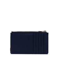 HERSCHEL OSCAR Flaches Kartenetui mit M&uuml;nzfach PFAUMANTEL / HELLBRAUN - Brieftaschen Herren - 3