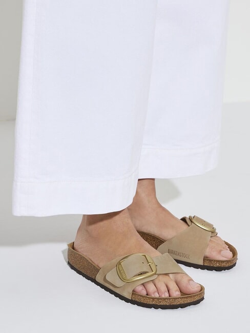 MADRID BIG BUCKLE Slipper aus Nubukleder Sandburg - Damenschuhe