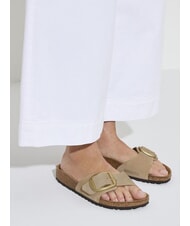 BIRKENSTOCK MADRID BIG BUCKLE Slipper aus Nubukleder Sandburg - Damenschuhe - 7