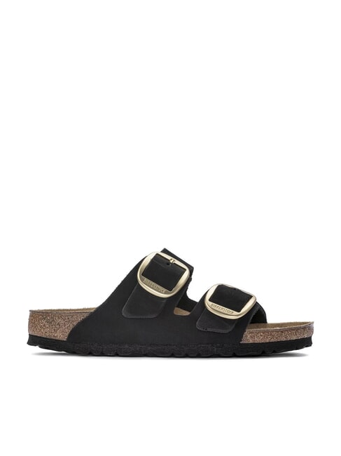 ARIZONA BIG BUCKLE Slipper-Sandale aus Nubukleder Schwarz - Damenschuhe
