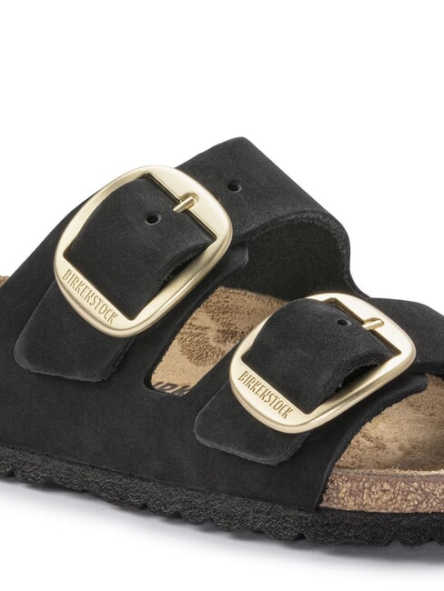 ARIZONA BIG BUCKLE Slipper-Sandale aus Nubukleder Schwarz - Damenschuhe