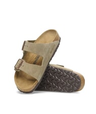 BIRKENSTOCK ARIZONA Sandalen-Slipper mit Schnallen Taupe - Schuhe Unisex - 6