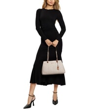 GUESS ANNING Gesteppte Tasche mit Kettengriffen STEIN - Damentaschen - 5