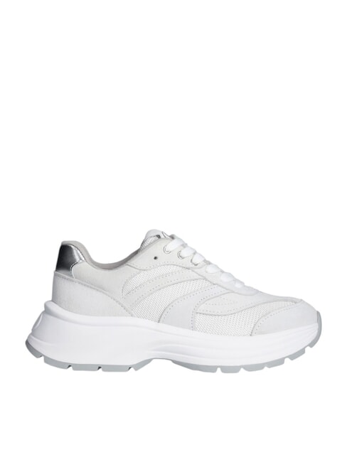 EVA 03 Sneakers aus Wildleder und hellem Mesh creme/wei&szlig; - Damenschuhe
