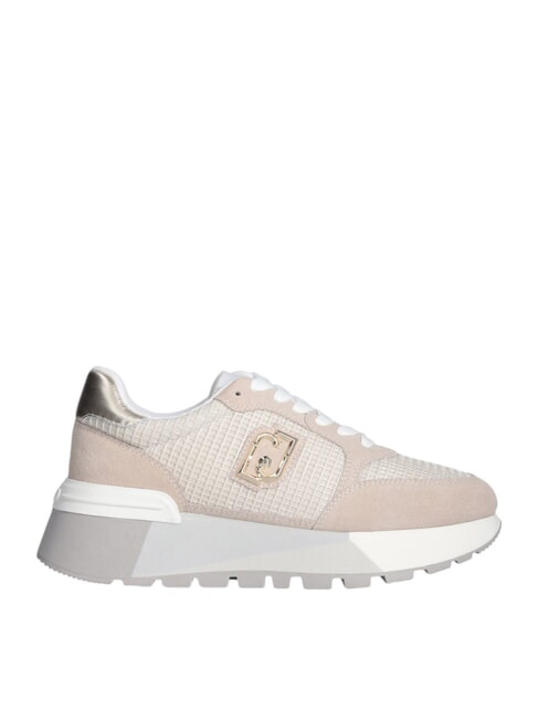 AMAZING 25 Sneakers aus Wildleder und Mesh Sand/Hellgold - Damenschuhe