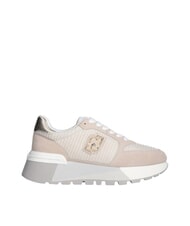 LIUJO AMAZING 25 Sneakers aus Wildleder und Mesh Sand/Hellgold - Damenschuhe - 2