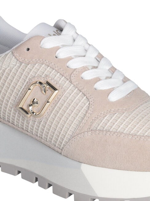 AMAZING 25 Sneakers aus Wildleder und Mesh Sand/Hellgold - Damenschuhe