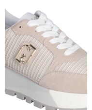 LIUJO AMAZING 25 Sneakers aus Wildleder und Mesh Sand/Hellgold - Damenschuhe - 4