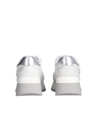 LIUJO AMAZING 25 Sneakers aus Wildleder und Mesh Wei&szlig;silber - Damenschuhe - 6