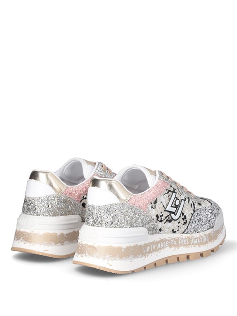 AMAZING 26  Hohe Turnschuhe schwarz/silber/rose - Damenschuhe