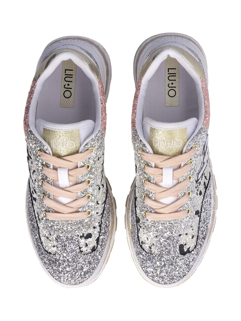 AMAZING 26  Hohe Turnschuhe schwarz/silber/rose - Damenschuhe