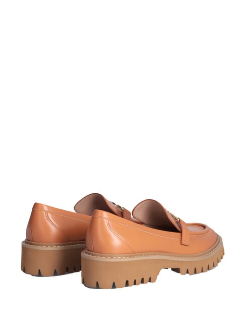 CORA 01  Mokassins aus Leder Brandy - Damenschuhe