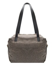 BORBONESE TEAPOT Umh&auml;ngetasche OP / NATUR / SCHWARZ - Damentaschen - 4