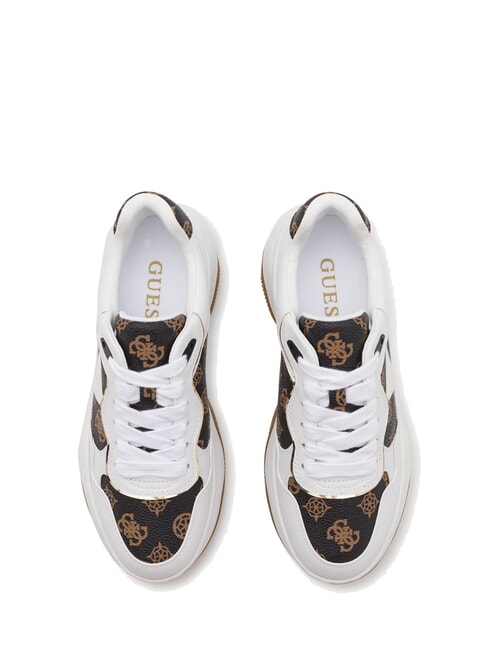 HAPYY  Hohe Turnschuhe Weiss-braun - Damenschuhe