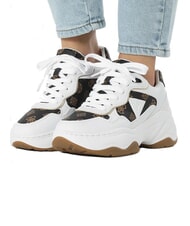 GUESS HAPYY  Hohe Turnschuhe Weiss-braun - Damenschuhe - 7