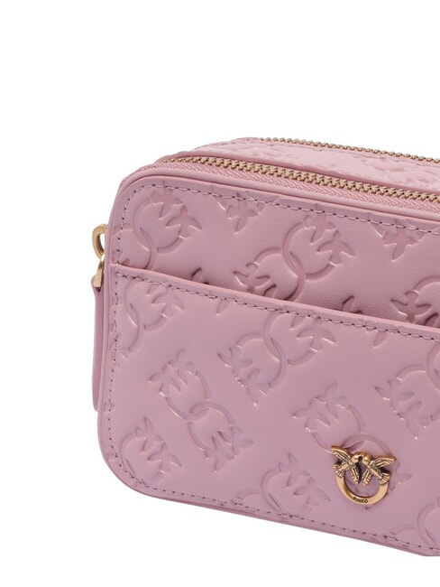 EMBOSSED LOGO Schulterkameratasche lila-antikgold - Damentaschen