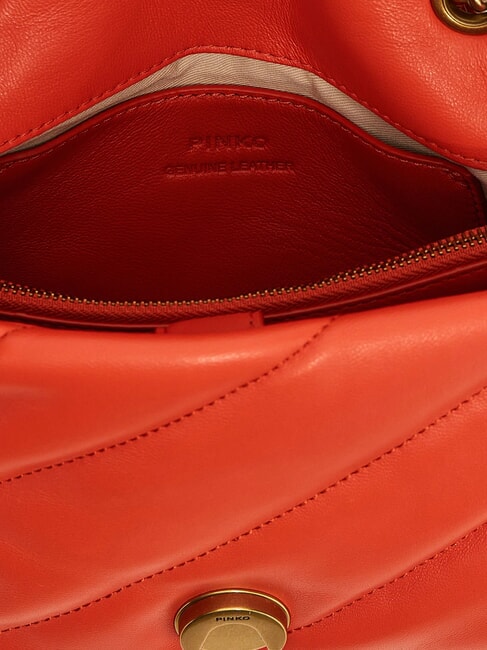 MINI LOVE BAG Nappatasche Mandarinrot-Antikgold - Damentaschen