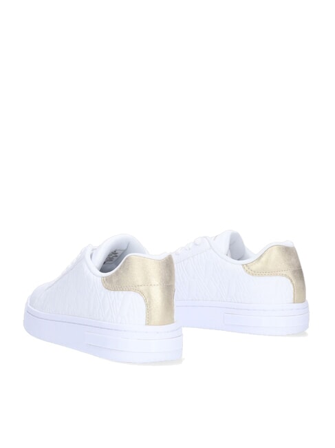 AX LOGO EMBOSSED Turnschuhe Op.Wei&szlig;+Blassgold - Damenschuhe