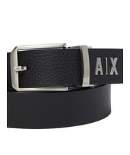 ARMANI EXCHANGE A|X DOUBLE Lederg&uuml;rtel, k&uuml;rzbar schwarz / marineblau - G&uuml;rtel - 3