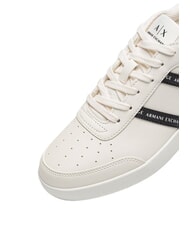 ARMANI EXCHANGE A|X STRIPES Turnschuhe gebrochenes Wei&szlig; + Schwarz - Herrenschuhe - 5