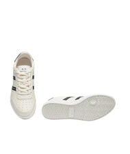 ARMANI EXCHANGE A|X STRIPES Turnschuhe gebrochenes Wei&szlig; + Schwarz - Herrenschuhe - 7