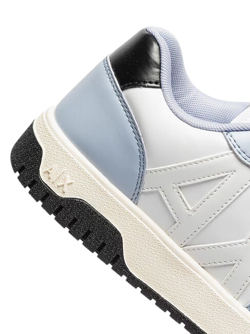 AX LOGO Turnschuhe op.wei&szlig;+blau - Damenschuhe