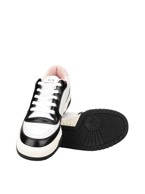 AX LOGO Turnschuhe MULTICOLOR / OP.WEISS + SCHWARZ - Damenschuhe