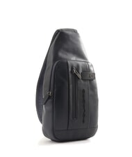 PIQUADRO URBAN One-Shoulder-Tasche aus Leder Blau - PC-Rucks&auml;cke - 2