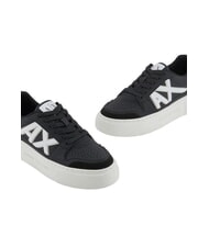 ARMANI EXCHANGE AX LOGO Plateau-Sneaker schwarz+blassgold - Damenschuhe - 4