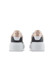 ARMANI EXCHANGE A|X Runner Ledersneaker Schwarz+Ros&eacute;gold - Damenschuhe - 4