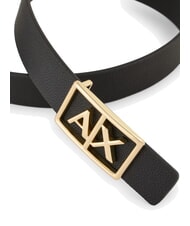 ARMANI EXCHANGE A|X BUCKLE G&uuml;rtel mit Maxi-Logo - G&uuml;rtel